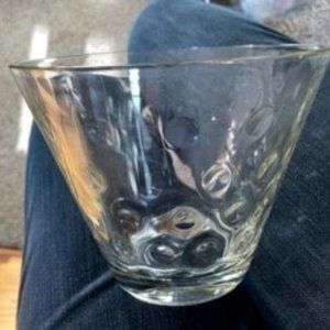 Vintage Glass Dots Vase/Bowl